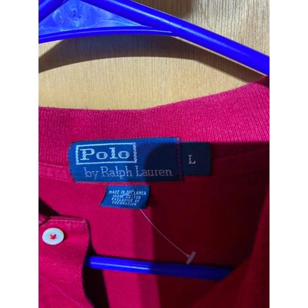 Polo by Ralph Lauren, Long Sleeve, Red, Size L